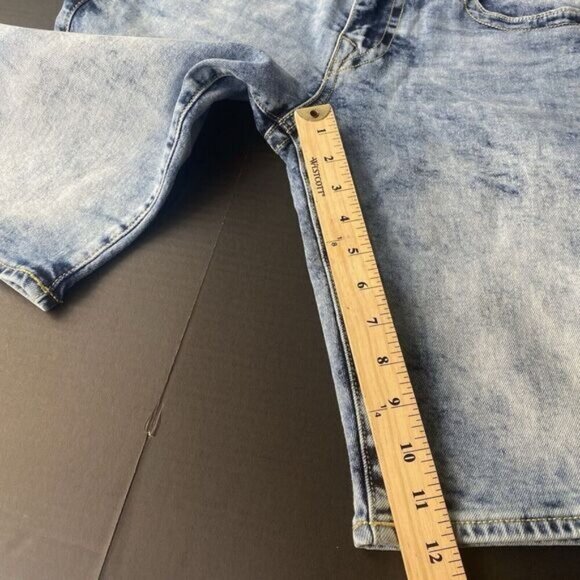 True Religion Men's Ricky Relaxed Straight Jeans Shorts  Sz 32 Blue  107220R New - Picture 8 of 15